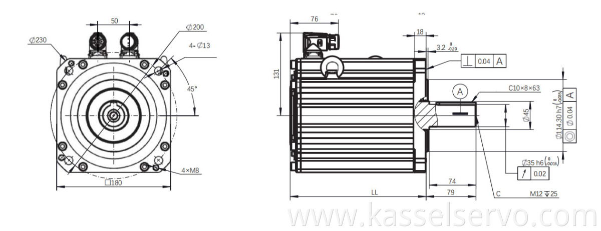 Z8M 400V 4.0KW 180mm